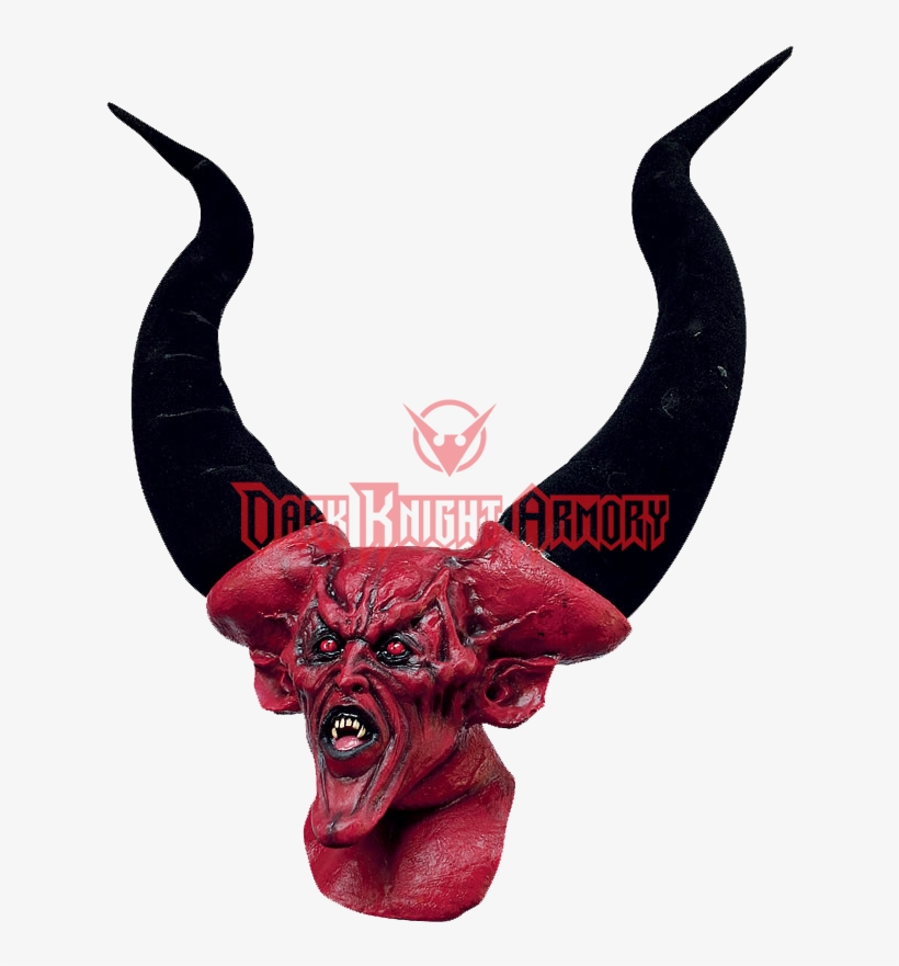 Big Horns Mask - Devil With Long Horns, transparent png download