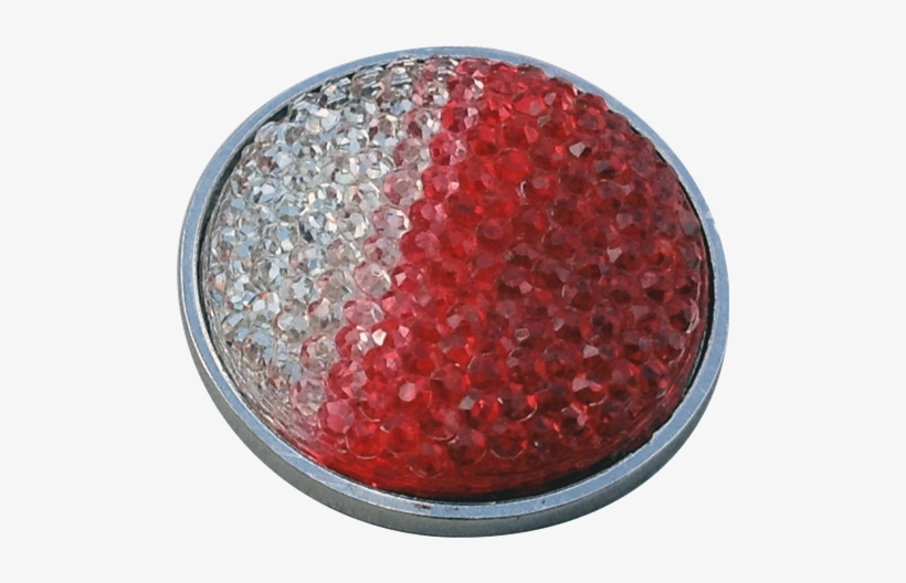 Rhinestone Crystal Ball Marker - Readygolf - Rhinestone Crystal Ball Marker - Red &, transparent png download