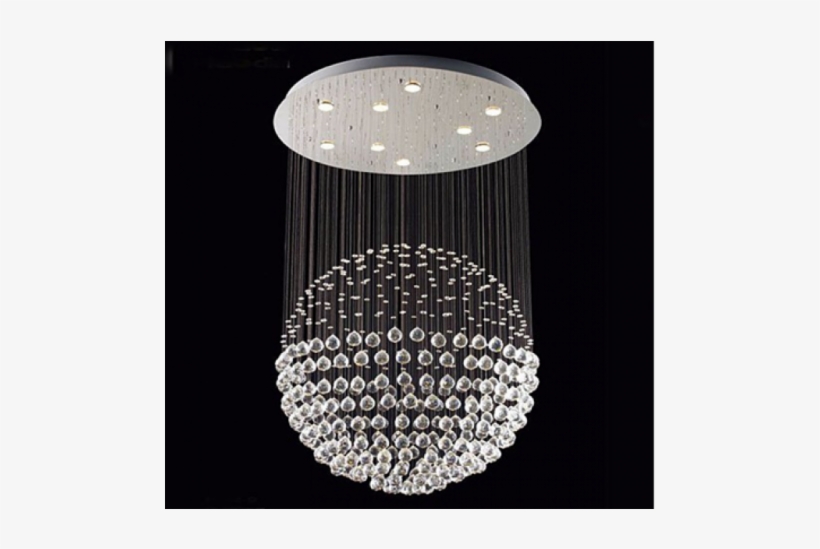 Crystal Ball - Harrison Lane Rain Drop 10 Light Flush Mount, transparent png download