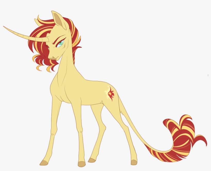 Queerly, Classical Unicorn, Curved Horn, Leonine Tail, - Princess Celestia, transparent png download