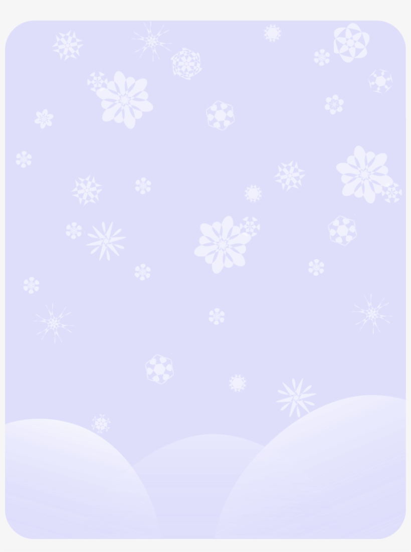 Snowflakes Background Png Download - Portable Network Graphics, transparent png download