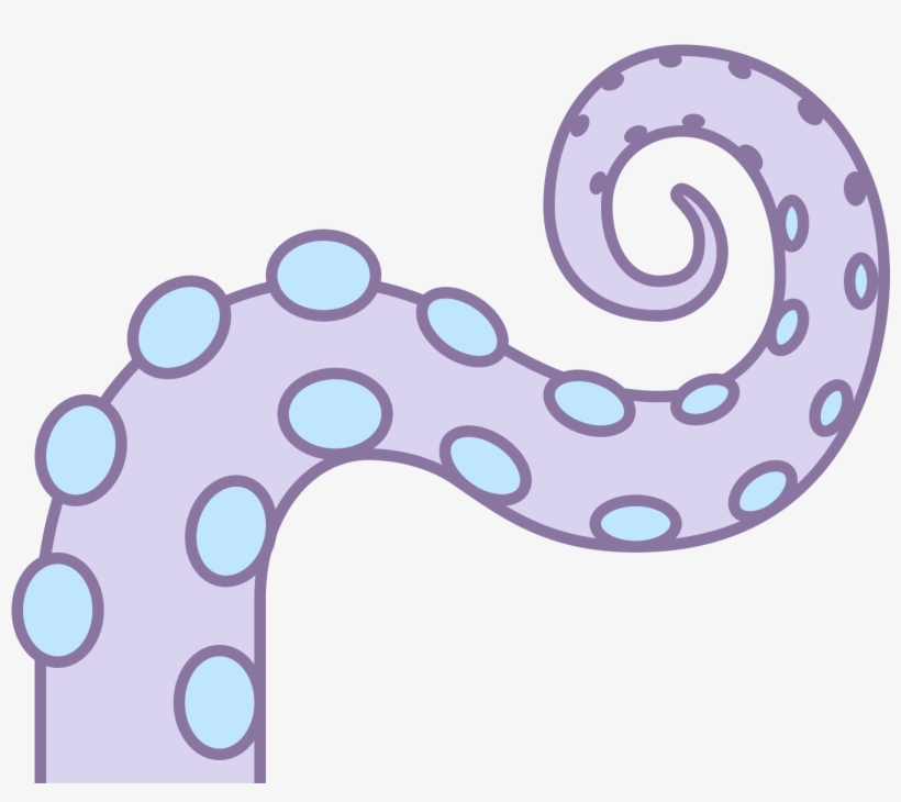 Two Parallel Curves, That Arch Up, Then A Slight Drop - Tentacle Vector Png, transparent png download