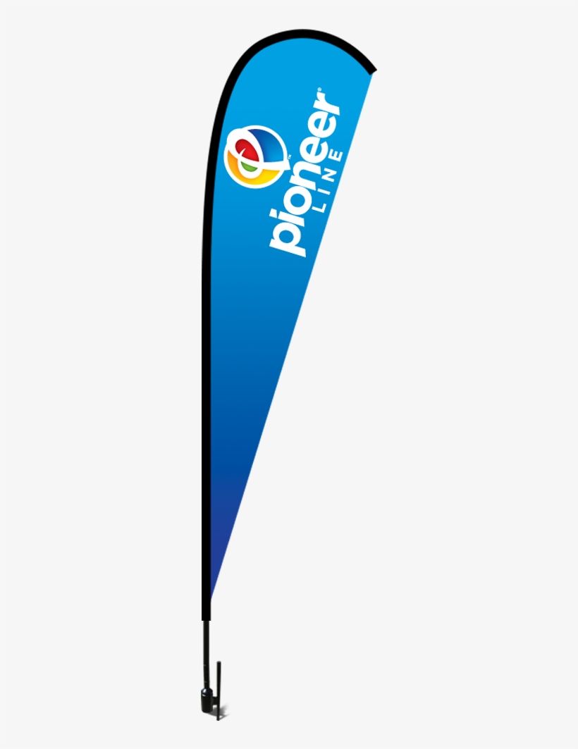 Tear Drop Flag Kit - Custom Rectangle Backpack Flag Kit, Promotional Products,, transparent png download