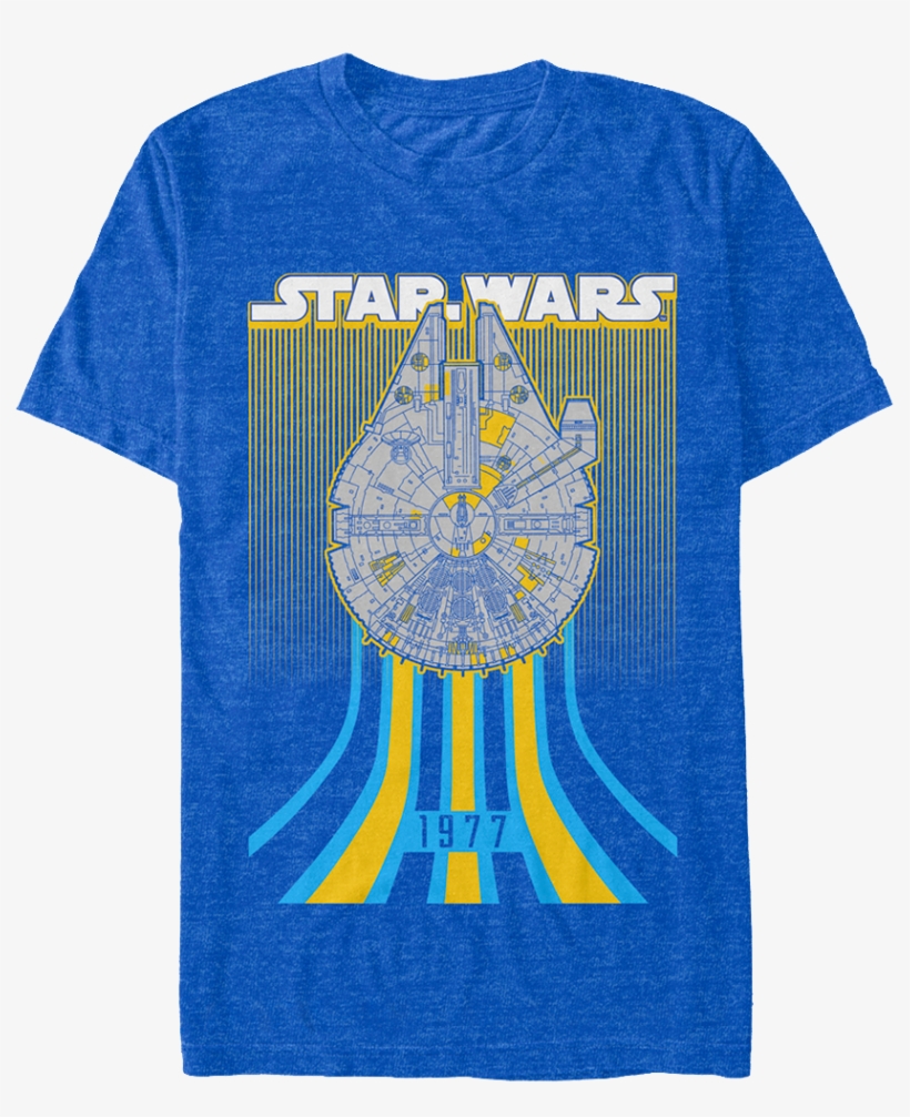 Millennium Falcon 1977 Star Wars T-shirt - T-shirt: Captain America Civil War- Charging, transparent png download