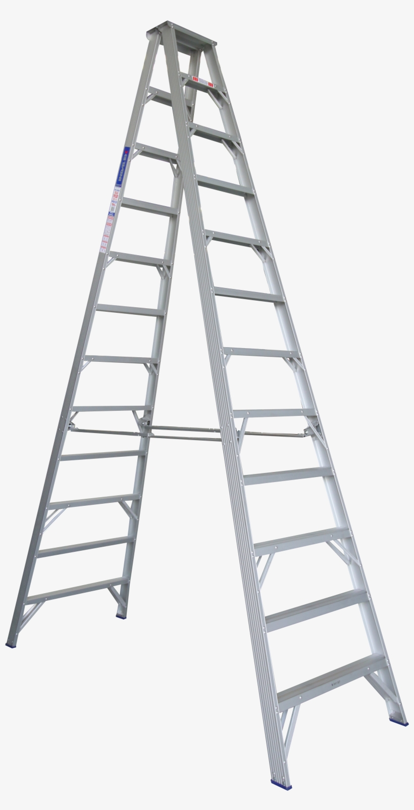 Indalex Pro Series Aluminium Double Sided Step 12ft - Indalex Pro-series Aluminium Double Sided Step Ladder, transparent png download
