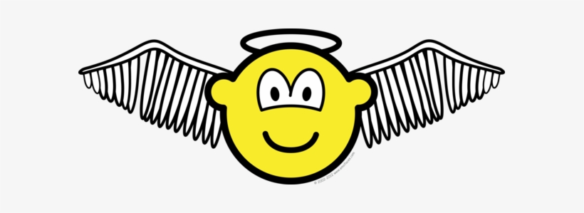 Winged Angel With Halo Buddy Icon - Smiley, transparent png download