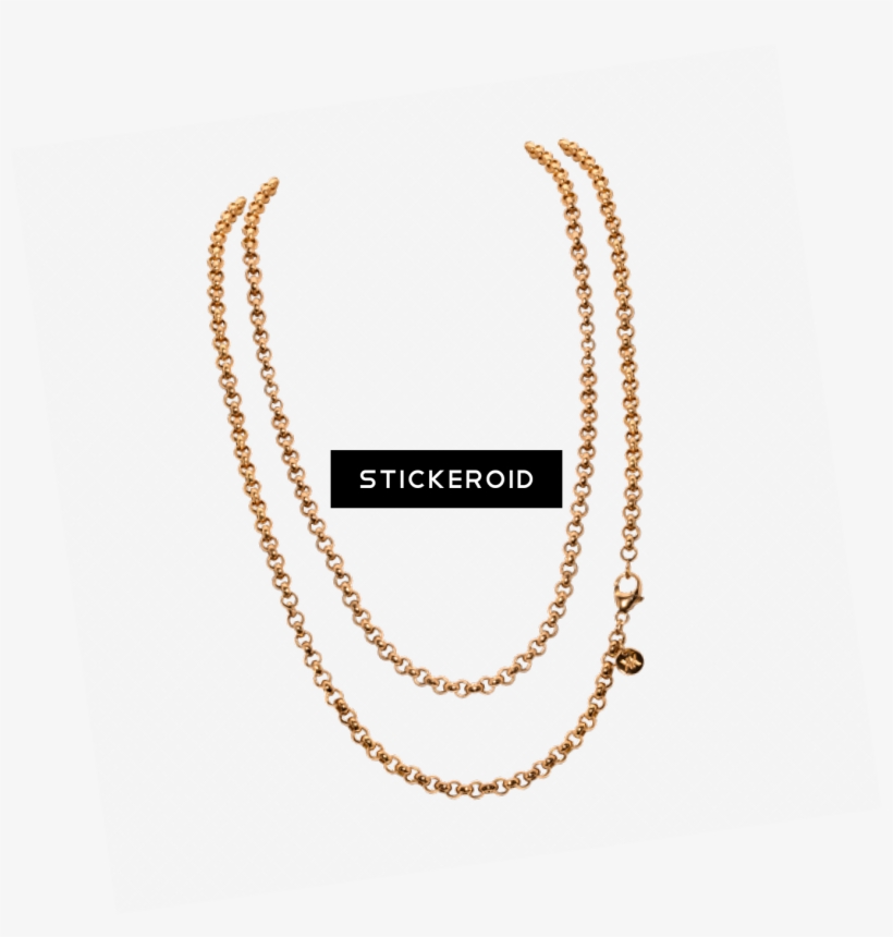 Jewellery Chain - Nikki Lissoni 'medium Link Belcher' 90cm Silver Plated, transparent png download