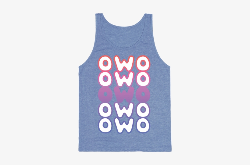 Owo Anime Emoticon Face Tank Top - Top, transparent png download