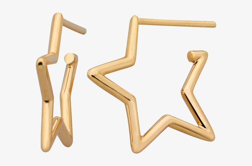 Karen Walker Star Outline Earrings - Karen Walker - Star Outline Earrings - Jewellery (sterling, transparent png download