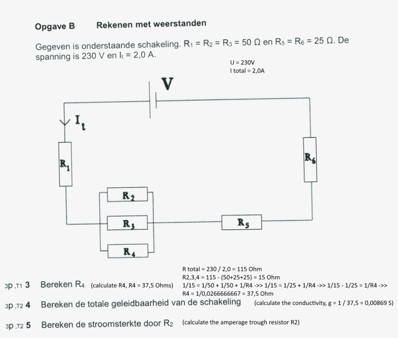 Calculating Things Inside A Circuit With Resistors - Electrical Network, transparent png download