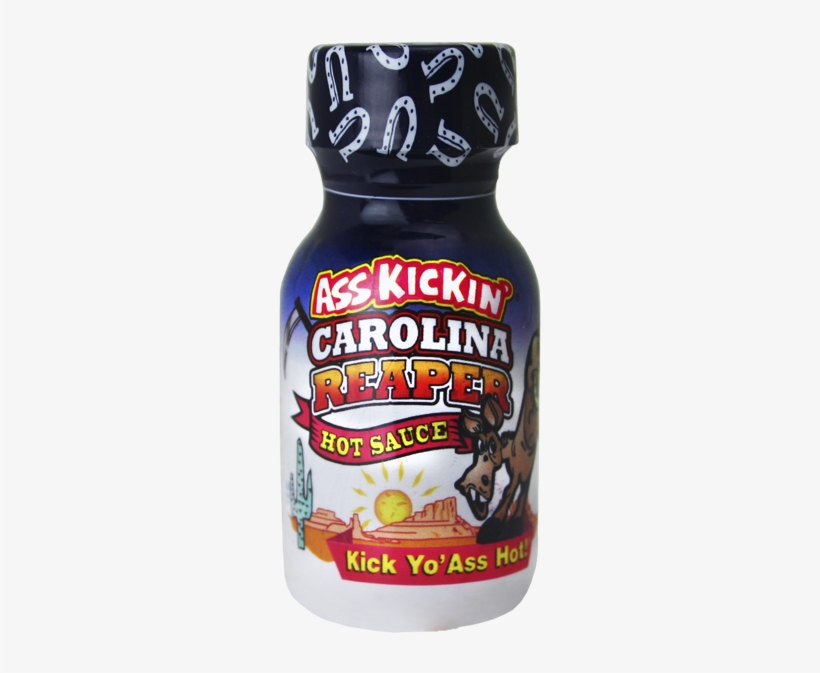 Ass Kickin' Carolina Reaper Hot Sauce Travel Size 3/4 - Ass Kickin Carolina Reaper, transparent png download