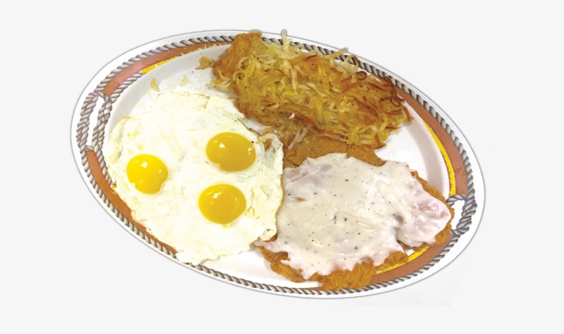 Chicken Fried Steak N'eggs - Chicken, transparent png download