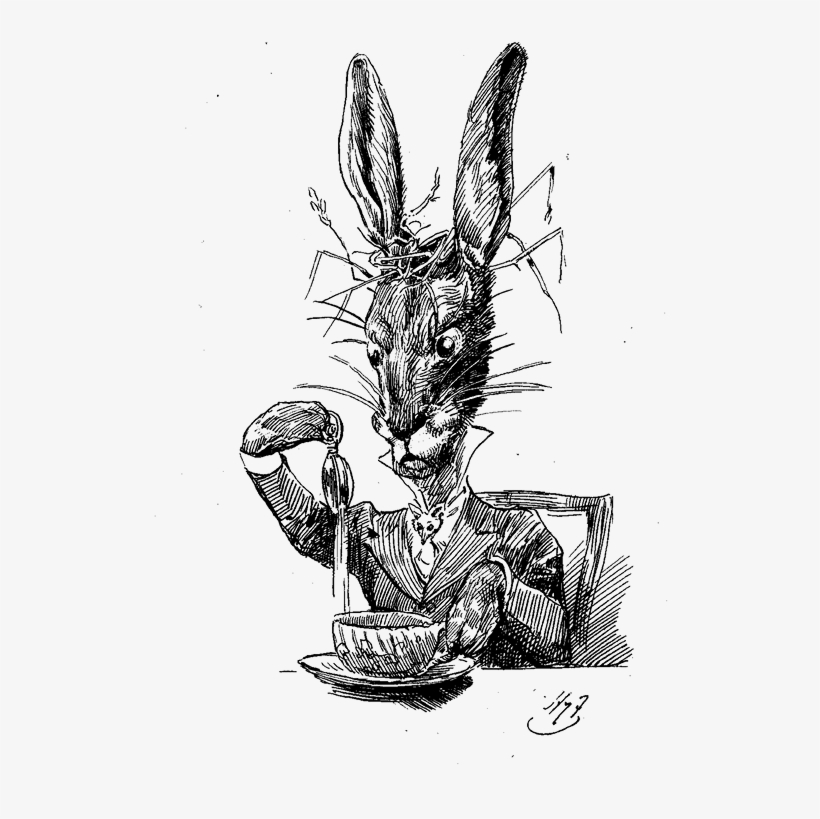 Image Transparent Acid Drawing Mad Hatter - Alice Im Wunderland Märzhase, transparent png download