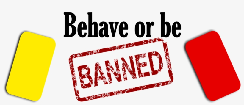 Banned Cards - Behave Or Be Banned, transparent png download