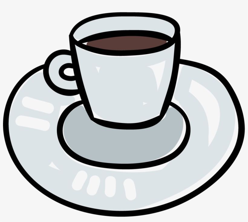 Cup Of Coffee On Saucer - Saucer, transparent png download