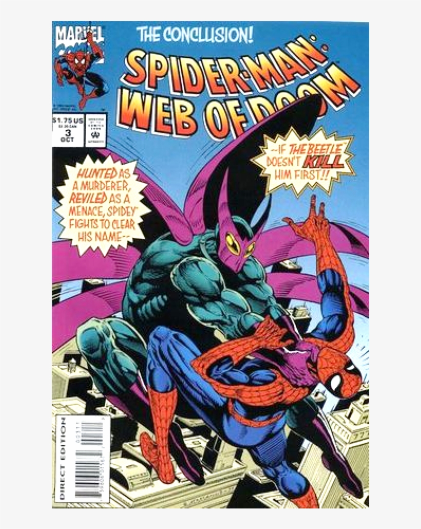 Купете Comics 1994 10 Spider Man - Spider-man: Web Of Doom, transparent png download