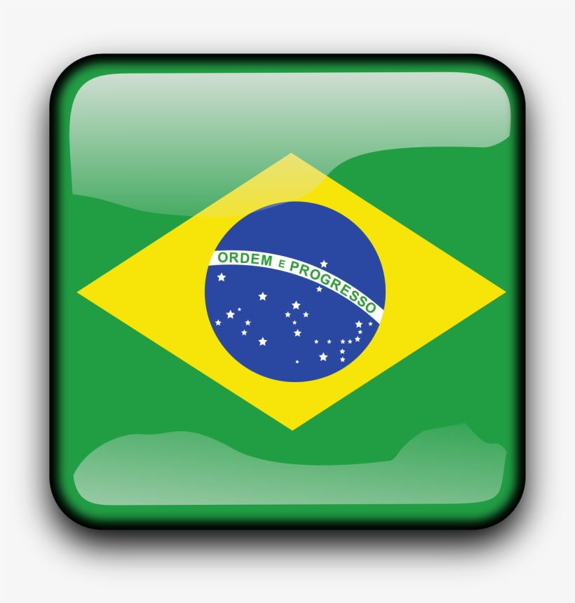 Brazil Flag Country - Brazil Flag, transparent png download