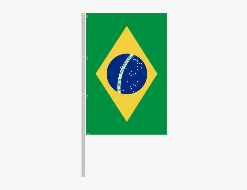 Vertical Flag With Carabiners - Flag Of Brazil, transparent png download