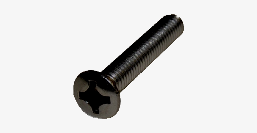 8-32 X 1 Phillips Oval Head Machine Screw Black Oxide - Philips, transparent png download