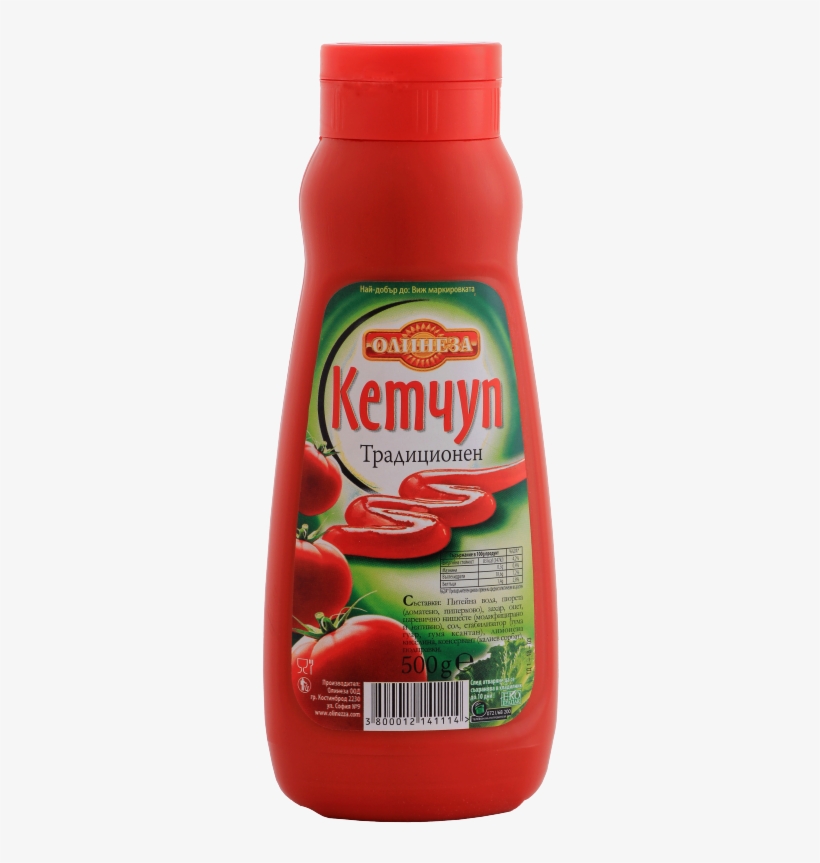 Ketchup 500gr - Ketchup Olineza, transparent png download