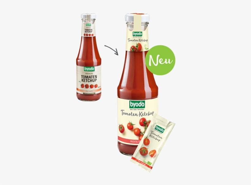 Organic Tomato Ketchup, Fruity, Byodo - Byodo Organic Tomato Ketchup, 500ml, transparent png download