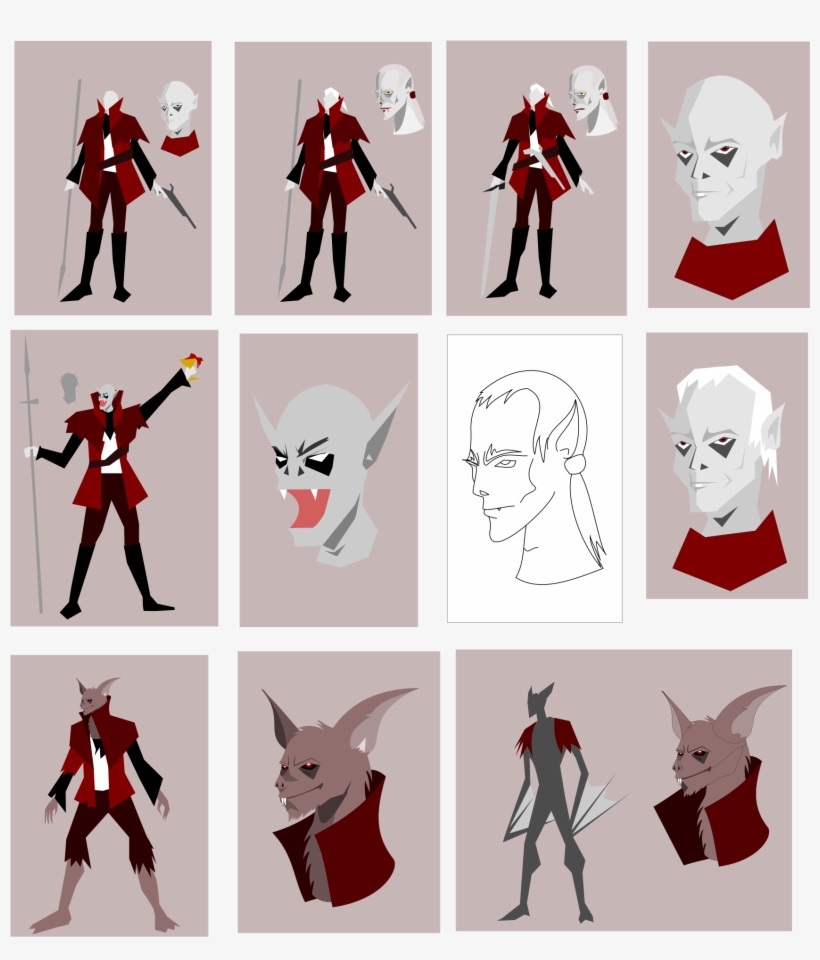 This Free Icons Png Design Of Vampire Sketch - Vampire Sketch, transparent png download