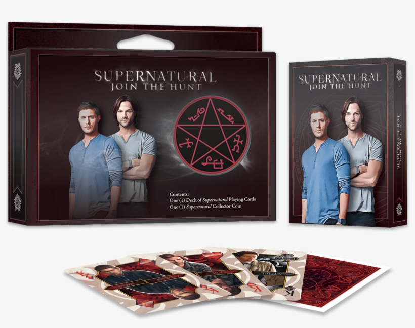 Supernatural - Supernatural Playing Cards With Collector Coin, transparent png download