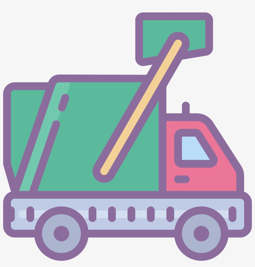 Garbage Truck Icon - Truck Icon Background Png, transparent png download