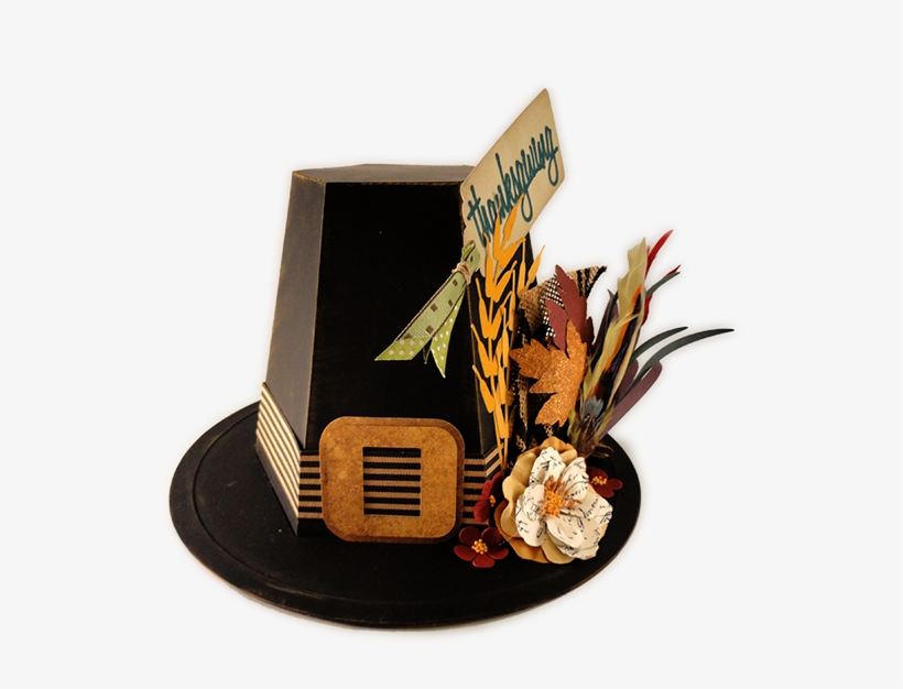 Pilgrim 3d Hat Large Decor - Silhouette, transparent png download