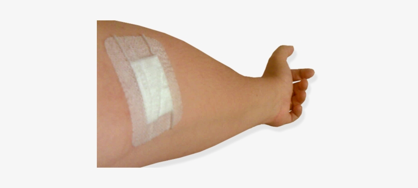 The Dressing Applied To A Donor's Arm After Giving - After Blood Donation, transparent png download