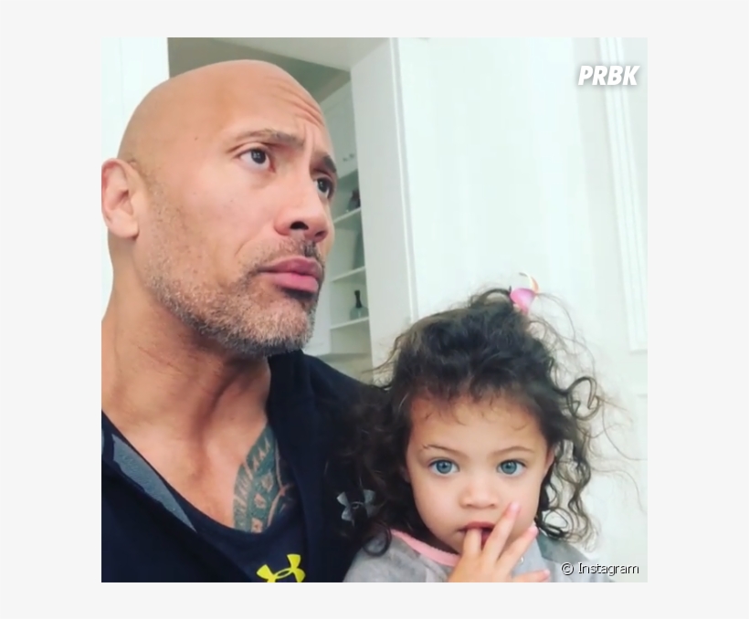 Dwayne Johnson Déjà Papa D'une Petite Fille De Deux - Dwayne Johnson Petite Fille, transparent png download