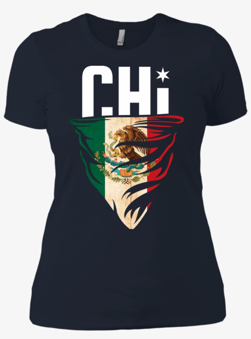 Women's White Chi Mexican Flag T-shirt - Kamp Krusty T Shirt, transparent png download