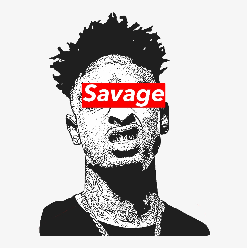 21 Savage Rapper - 21 Savage Posters, transparent png download