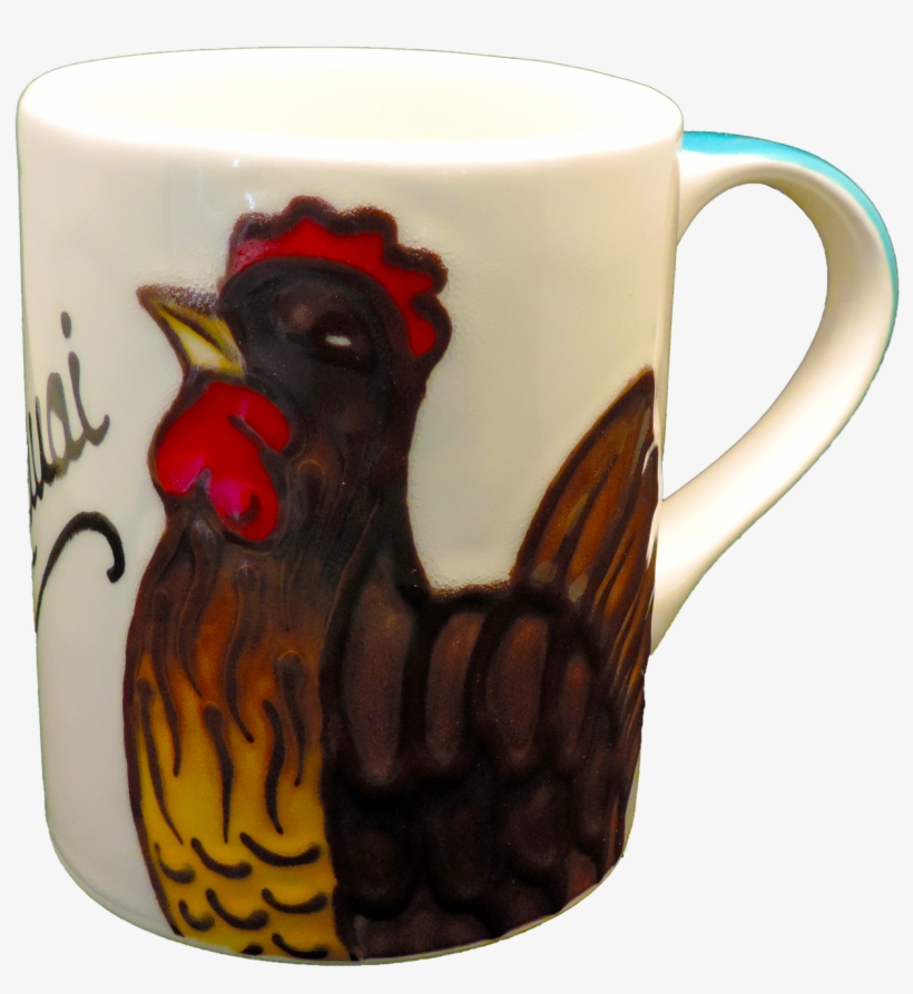 Coffee Mug Blue Rooster - Coffee Cup, transparent png download