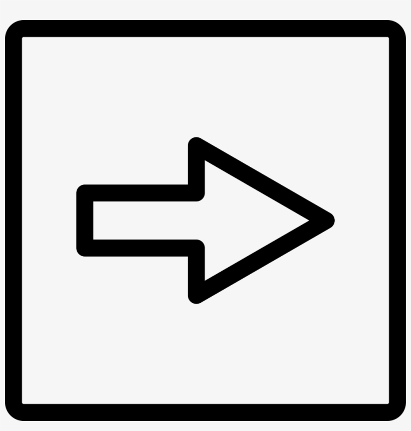 Right Arrow Square Button Outline Comments - Reduce Pressure Icon, transparent png download