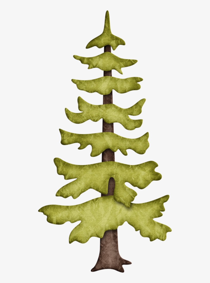 B *✿* Happy Camper Pine Tree Silhouette, Pine Tree - Tannenbäume Clipart, transparent png download