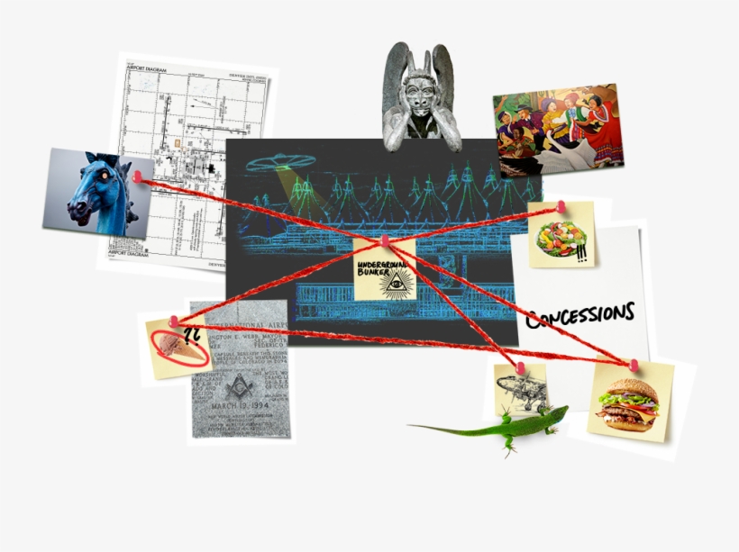 The Denver Airport Fully Embraces Every Conspiracy - Denver International Airport Murals, transparent png download