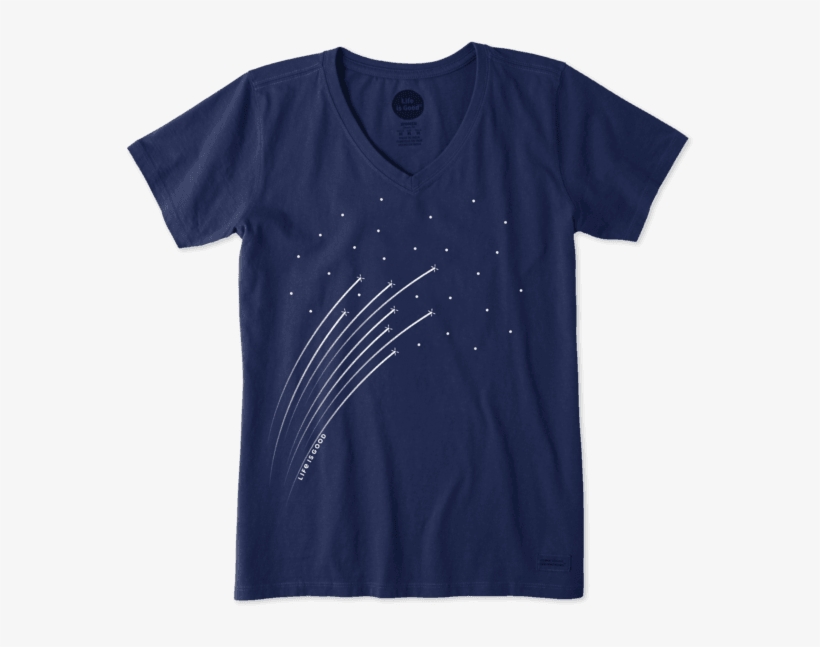 Women's Shooting Stars Crusher Vee - Biologist Tshirt, transparent png download