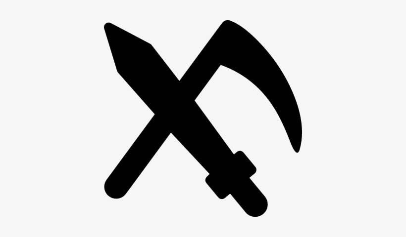 Halloween Sword And Scythe Vector - Scythe And Sword Icon, transparent png download