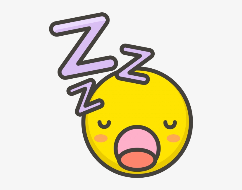 Sleeping Face Emoji - Vector Graphics, transparent png download