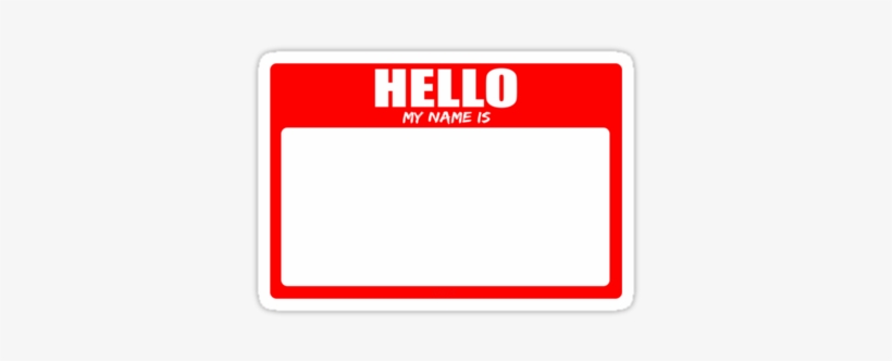 Red Hello My Name Is Stickers Attivit Creative Giochi E Giocattoli 