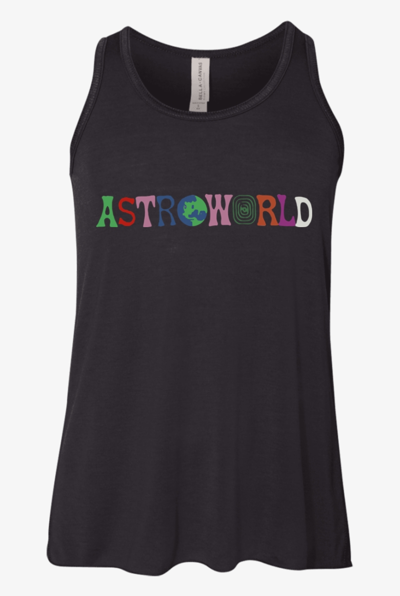 Travis Scott Astroworld Shirt Youth Flowy Racerback - Bella + Canvas Youth Flowy Racerback Tank B8800y, transparent png download