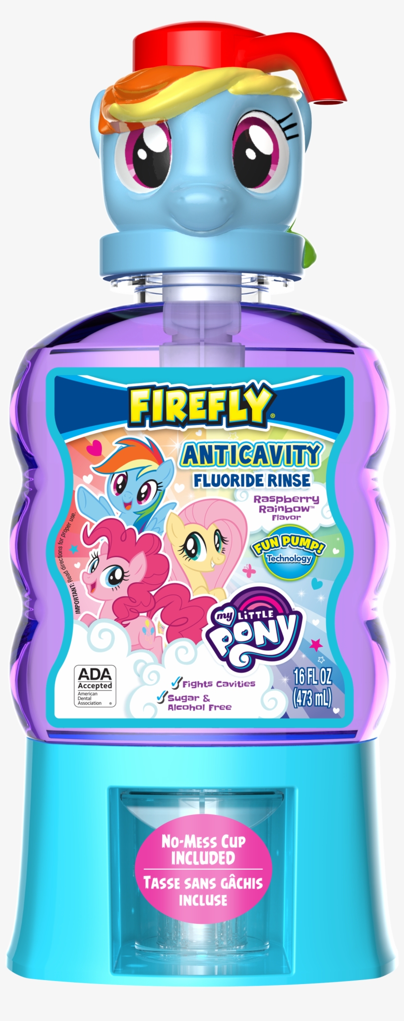 Firefly My Lil Pony Rinse Raspberry Rainbow Flav - Firefly Star Wars Floss Picks, 60 Count, transparent png download