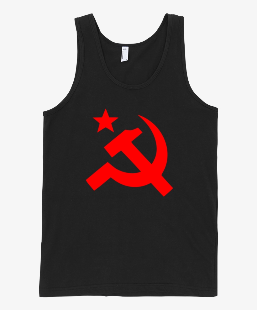 Hammer And Sickle Fine Jersey Tank Top Unisex - Blood Sweat Respect Tank, transparent png download