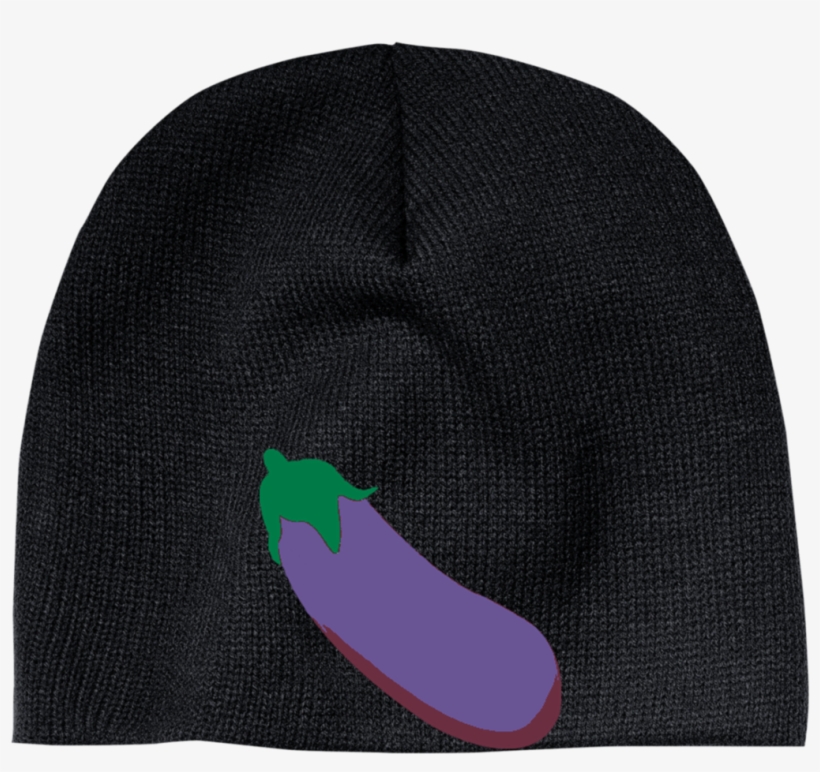 Eggplant Emoji Cp91 100% Acrylic Beanie - Beanie, transparent png download