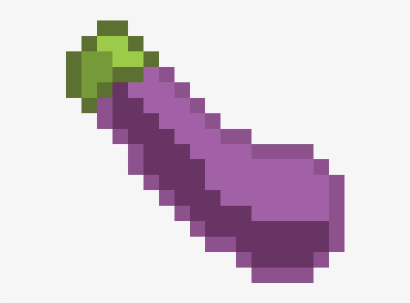 Eggplant - Ron Harry Potter Pixel Art, transparent png download