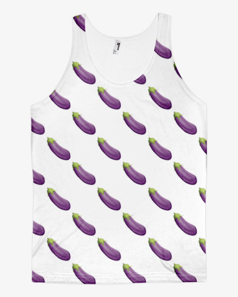 All Over Emoji Tank Top Eggplant Just Emoji Png Eggplant - Active Tank, transparent png download