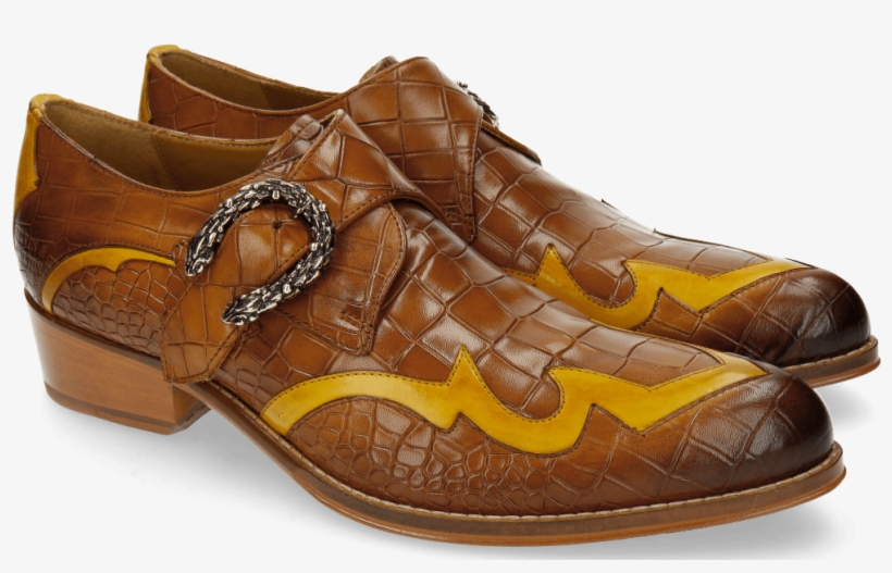 Monks Hugo 3 Alligator Tan Sun - Slip-on Shoe, transparent png download