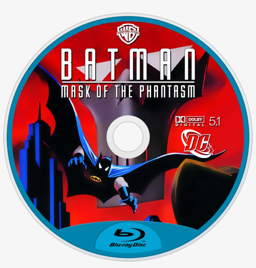 Mask Of The Phantasm Bluray Disc Image - Batman: Mask Of The Phantasm, transparent png download