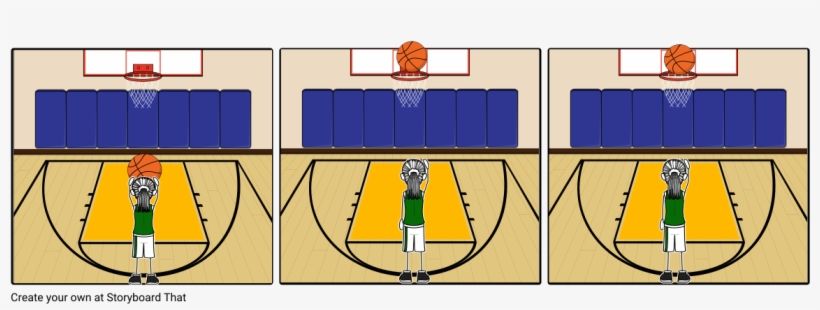 Game Winner By Kyrie Irving - Storyboardthat Basket, transparent png download